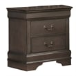 Pemberly Row 4 Piece Queen Size Bedroom Set Transitional Stained Gray Finish