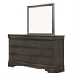 Pemberly Row 4 Piece Queen Size Bedroom Set Transitional Stained Gray Finish