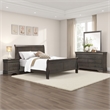 Pemberly Row 4 Piece Queen Size Bedroom Set Transitional Stained Gray Finish