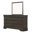 Pemberly Row 4 Piece Queen Size Bedroom Set Transitional Stained Gray Finish