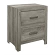 Pemberly Row 4 Pc Queen Size Bedroom Set Slatted Panel Weathered Gray Finish
