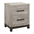 Pemberly Row 4 Pc Queen Size Bedroom Set in Light Gray and Brown Modern