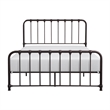 Pemberly Row Full Size Metal Bed Bronze Spindle Design Heavy Duty Slat Support