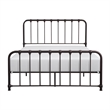 Pemberly Row Full Size Metal Bed Bronze Spindle Design Heavy Duty Slat Support
