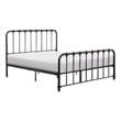 Pemberly Row Twin Size Metal Bed Bronze Spindle Design Heavy Duty Slat Support