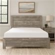 Pemberly Row California King Bed Farmhouse Style Gray Finish Wood Veneer