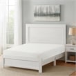 Pemberly Row California King Bed Farmhouse Style White Finish Wood Veneer