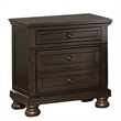 Pemberly Row 4 Piece Queen Size Bedroom Set with Sleigh Bed Round Knobs
