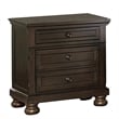 Pemberly Row 4 Piece Queen Size Bedroom Set with Sleigh Bed Round Knobs