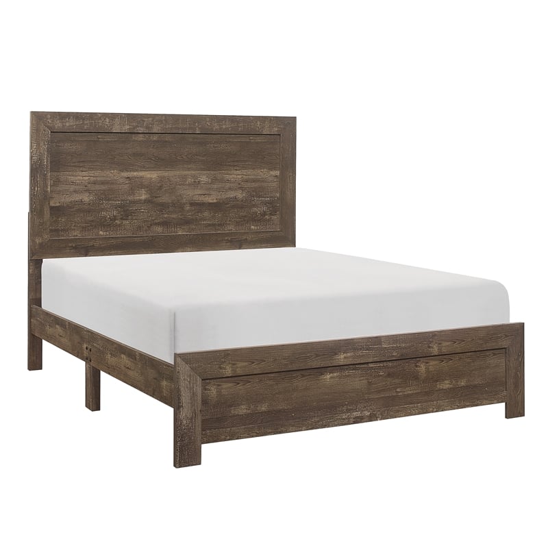 Pemberly Row 4 Piece California King Bedroom Set Panel Detail Metal Handles