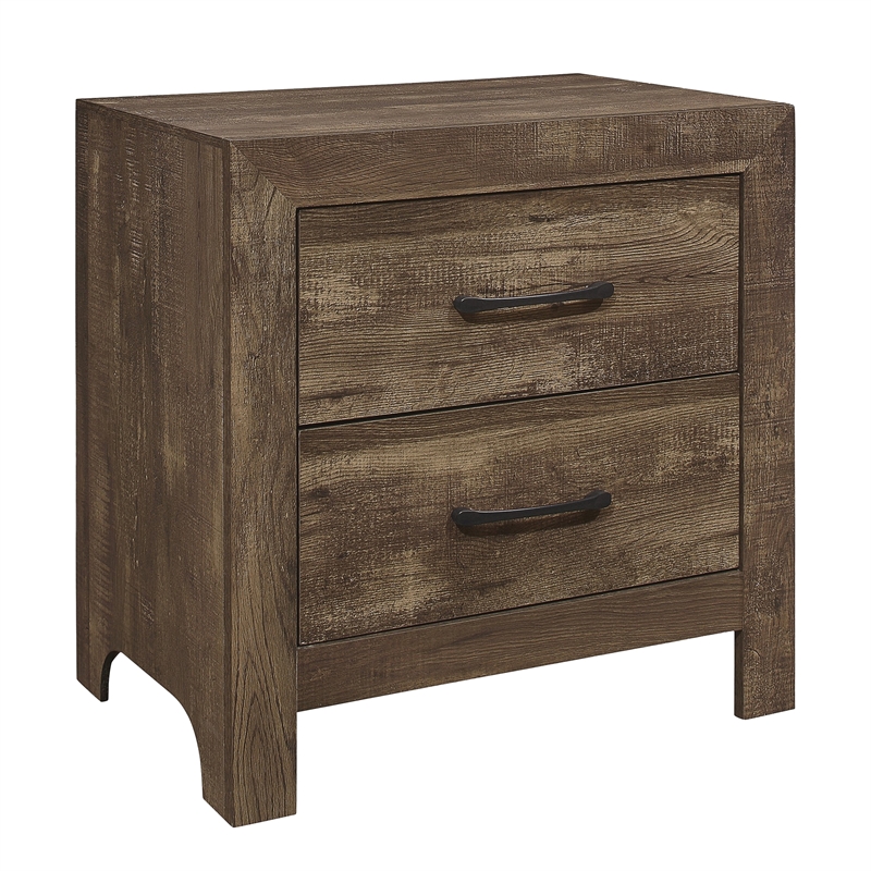 Pemberly Row 4 Piece California King Bedroom Set Panel Detail Metal Handles