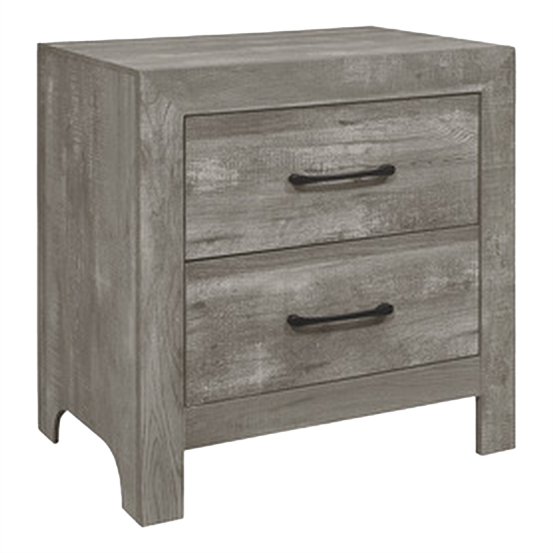 Pemberly Row 4 Piece California King Bedroom Set Panel Detail Metal Handles