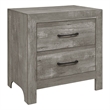 Pemberly Row 4 Piece California King Bedroom Set Panel Detail Metal Handles