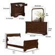 Pemberly Row 4 Pc Queen Bedroom Set Sleigh Style Hidden Jewelry Drawers