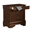 Pemberly Row 4 Pc Queen Bedroom Set Sleigh Style Hidden Jewelry Drawers