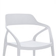 Pemberly Row 23 Inch Side Dining Chair Set of 4 Indoor Outdoor in White