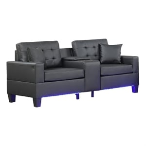 Pemberly Row 91 Inch Sleeper Sectional with Storage Chaise Brown Flannel