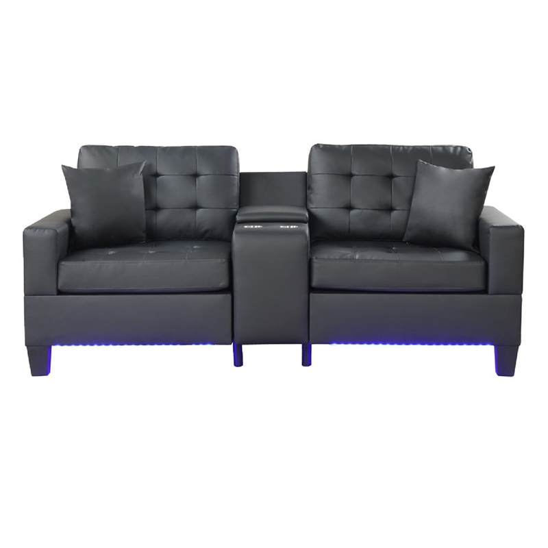 Pemberly Row 91 Inch Sleeper Sectional with Storage Chaise Brown Flannel
