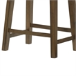 Pemberly Row 26 Inch Counter Height Stool Gray Faux Leather Brown Wood