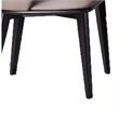 Pemberly Row 23 Inch Dining Chair Set of 2 Padded Tall Back Beige Faux Leather
