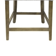 Pemberly Row Counter Stool Chair Soft Light Gray Fabric Graywash Solid Wood