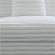 Pemberly Row Armless Accent Chair in White Polyester Corduroy Soft Cushioned