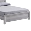 Pemberly Row Queen Bed Panel Style Headboard Rustic Farmhouse Driftwood Gray