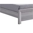 Pemberly Row Twin Bed Channel Tufted Upholstered Headboard Driftwood Gray