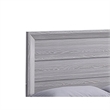 Pemberly Row Twin Bed Channel Tufted Upholstered Headboard Driftwood Gray