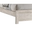 Pemberly Row Twin Size Bed Chevron Patterned Headboard in Beige Wood Finish