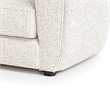 Pemberly Row Accent Chair with Tuxedo Style Arms in Plush White Boucle Cushions