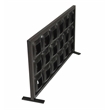 Pemberly Row 18-Tealight Iron Candle Holder Screen in Black Cast Iron