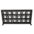 Pemberly Row 18-Tealight Iron Candle Holder Screen in Black Cast Iron