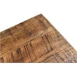 Pemberly Row Solid Wood Side Table in Natural with Brass-Finished Metal Base
