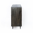 Pemberly Row 4-Door Hand-Carved Mango Wood Sideboard in Antique Brown