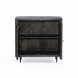 Pemberly Row 2-Door Hand-Carved Mango Wood Sideboard in Antique Brown