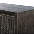 Pemberly Row 2-Door Hand-Carved Mango Wood Sideboard in Antique Brown