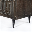 Pemberly Row 2-Door Hand-Carved Mango Wood Sideboard in Antique Brown