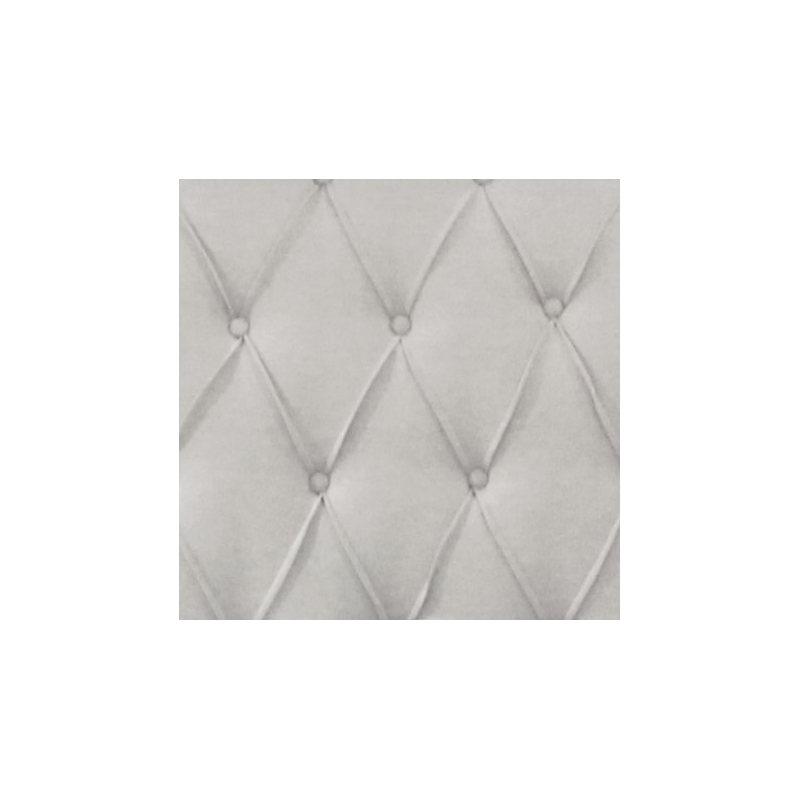 Pemberly Row King Bed Upholstered in Limestone Beige with Tufted Headboard