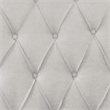Pemberly Row King Bed Upholstered in Limestone Beige with Tufted Headboard