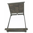 Pemberly Row Wicker/Rattan Solid Wood California King Bed in Espresso