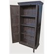 Pemberly Row 2-Door Solid Wood Cabinet with Filigree and Iron Accents in Brown
