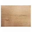 Pemberly Row Solid Oak Executive Desk with Keyboard Drawer in Ivory