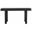 Pemberly Row Reclaimed Wood Hand-Carved Console Table in Dark Gray