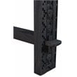 Pemberly Row Reclaimed Wood Hand-Carved Console Table in Dark Gray