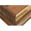 Pemberly Row Reclaimed Solid Wood Lift-Top Cocktail Table in Multi-Color