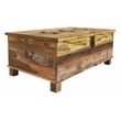 Pemberly Row Reclaimed Solid Wood Lift-Top Cocktail Table in Multi-Color