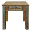 Pemberly Row 1-Drawer Reclaimed Solid Wood End Table in Multi-Color