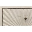 Pemberly Row 2-Drawer Mango Wood Nightstand with Hand-Carved Detail - White Wash