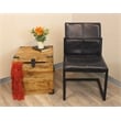 Pemberly Row Solid Mango Wood Trunk End Table with Storage in Natural